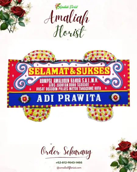 Papan Bunga Ucapan Selamat Grawan
